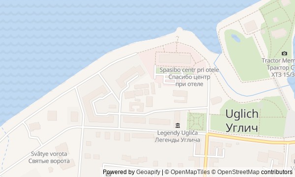 Walk map: Uglich: From the Princely Kremlin to the Hydroelectric Power Station