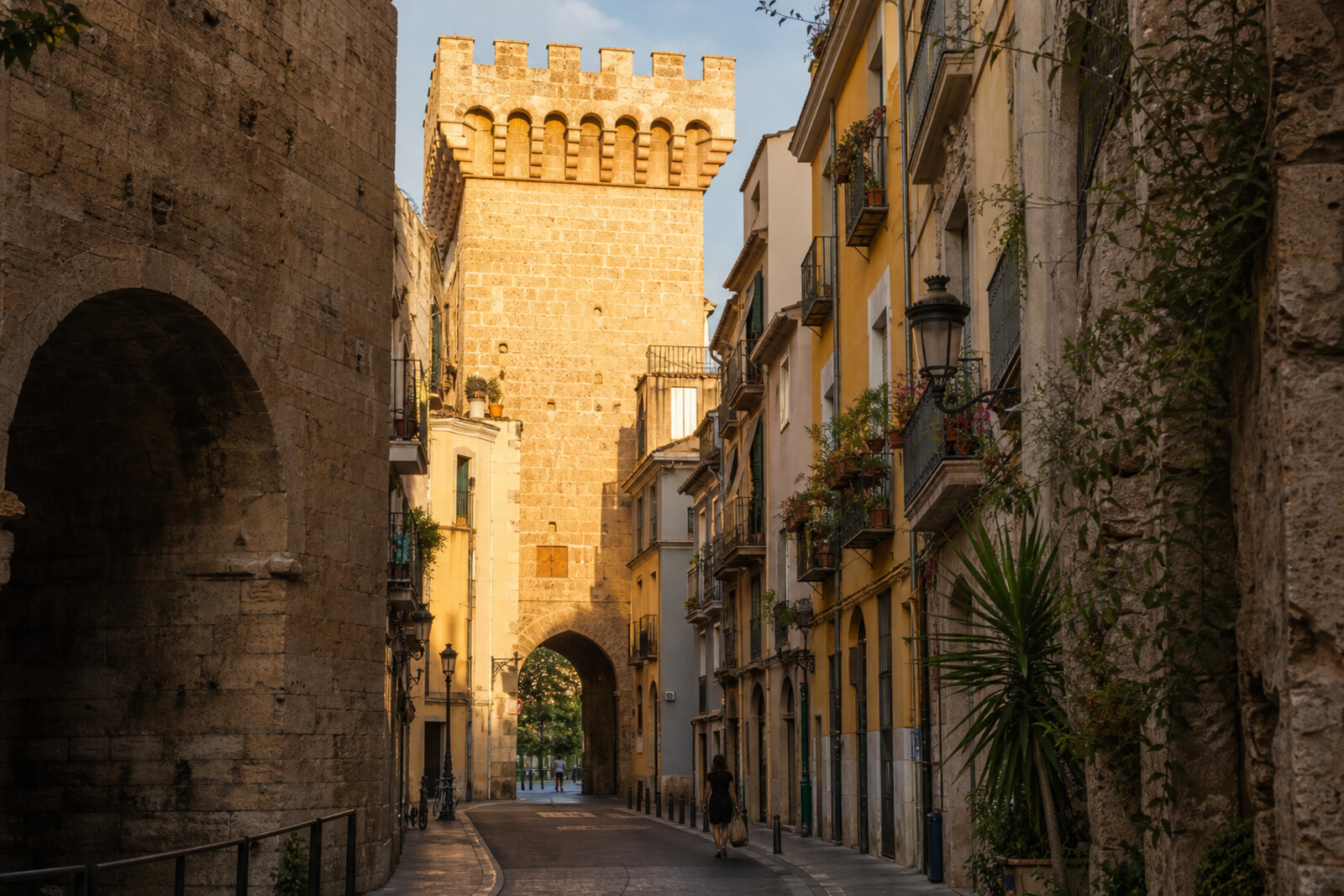 Generated editorial cover for the route “Valencia: El Carme, Gates and Layers of the City”