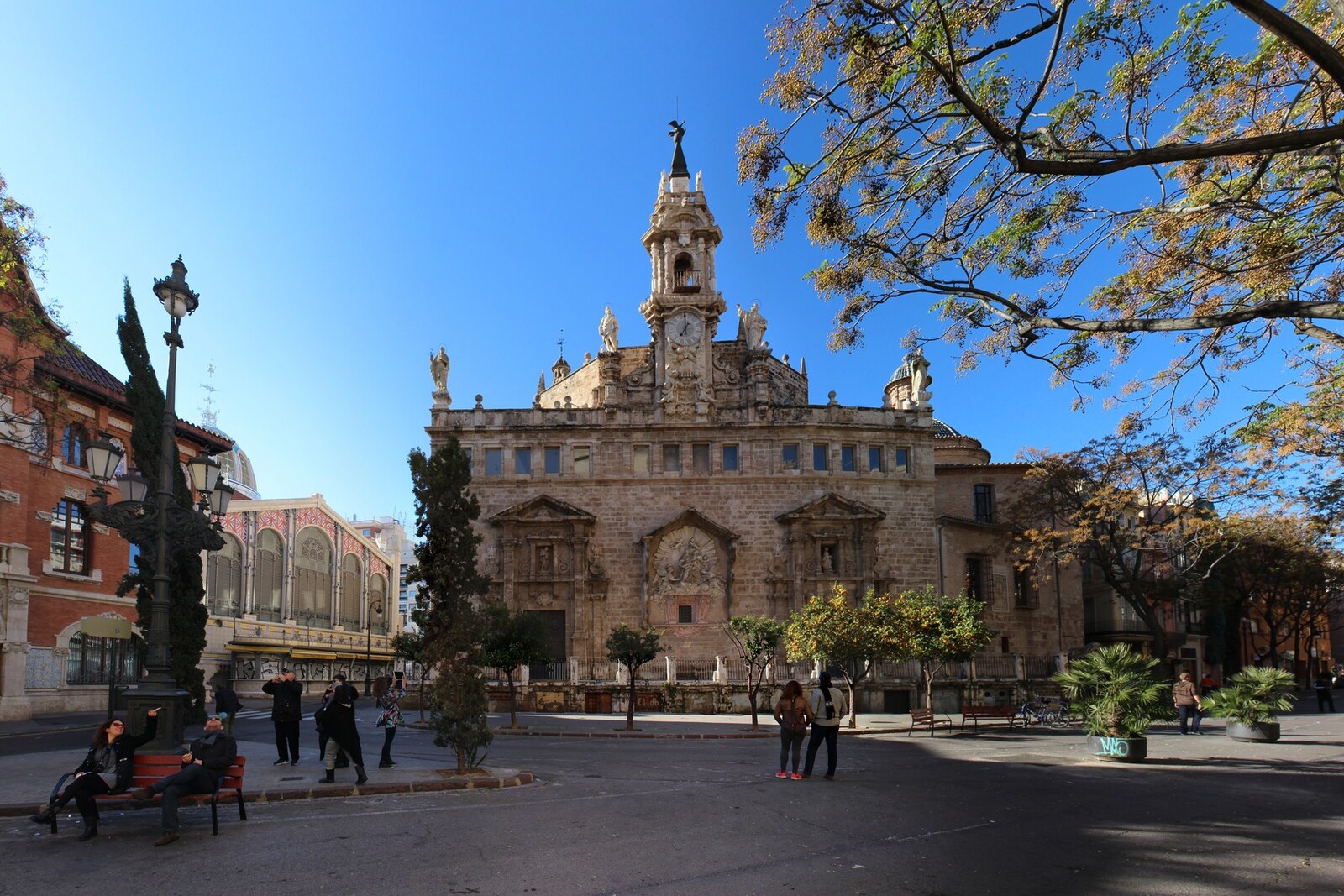 Außenansicht der Iglesia de los Santos Juanes in Valencia.