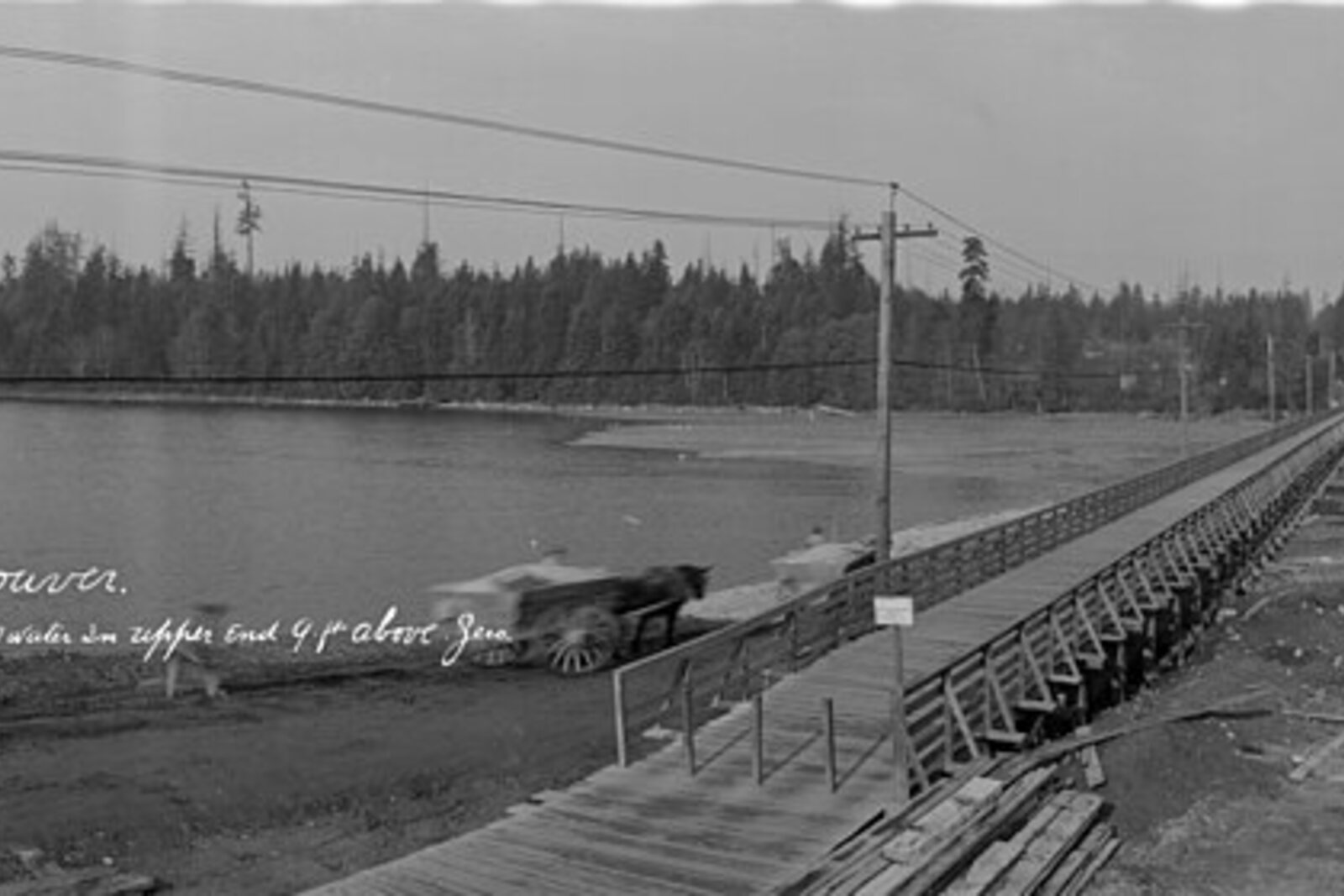Construction of Lost Lagoon and the causeway in 1917