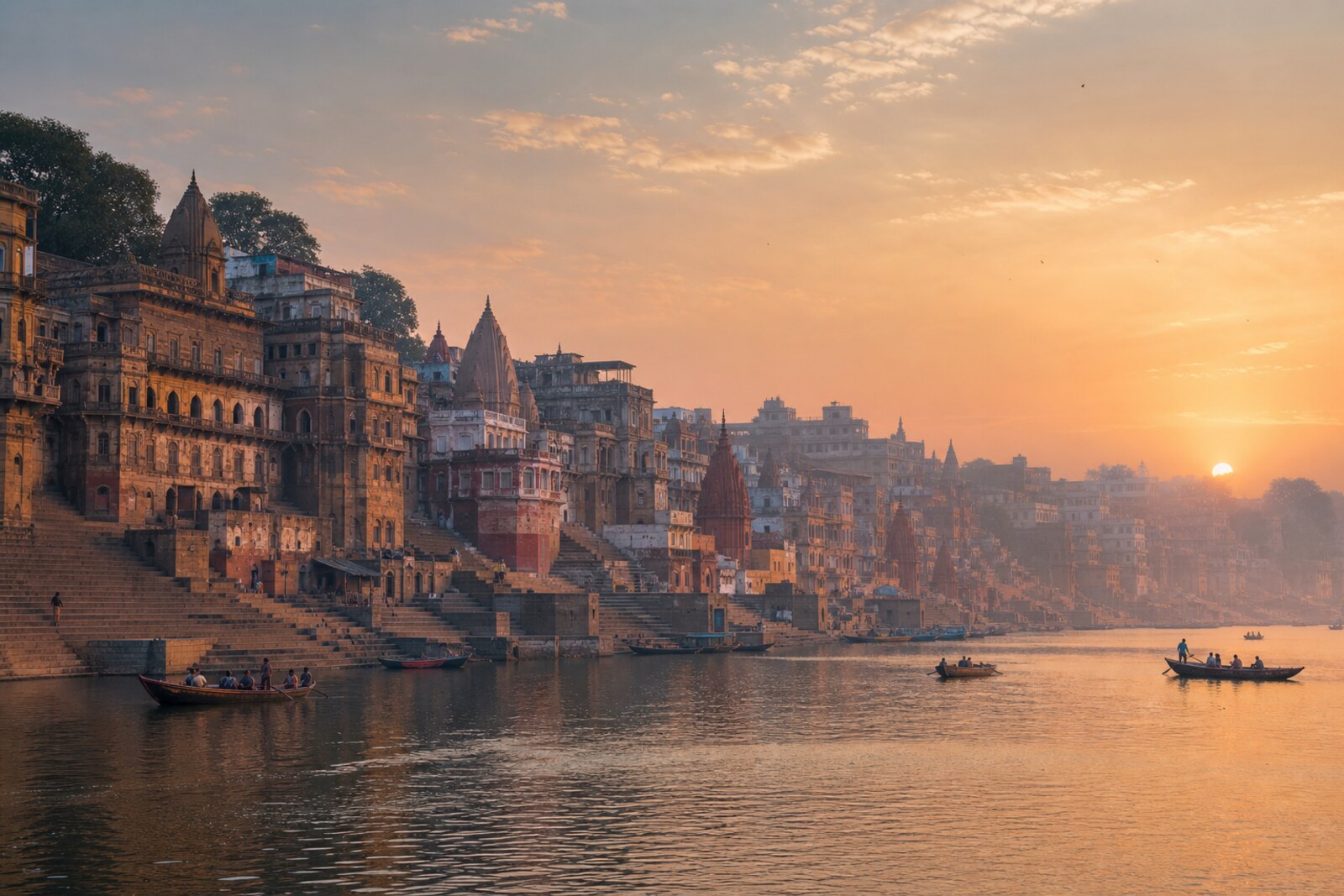 Generated editorial cover for the “varanasi-ganga-ghats-riverfront” route