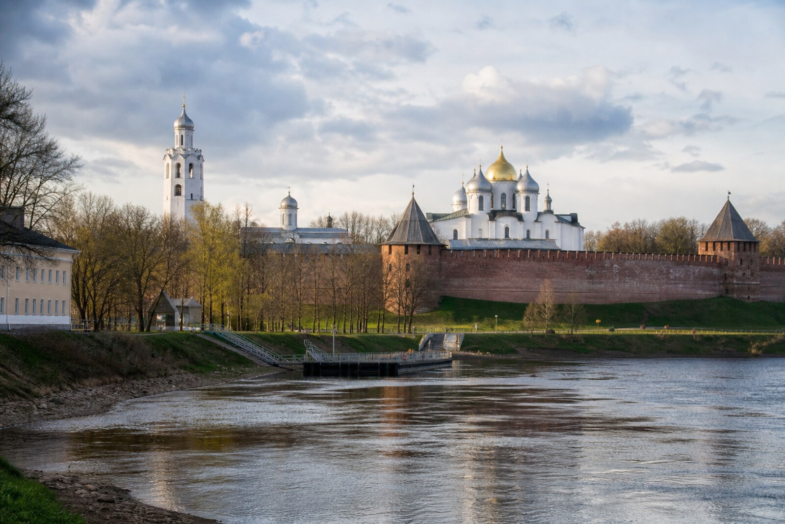Generated editorial hero of Veliky Novgorod by the Volkhov