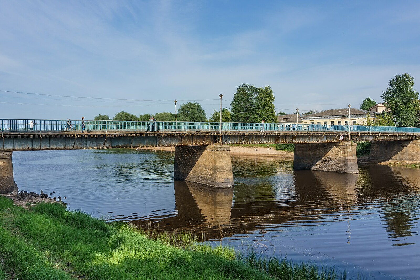 Zhivoi Bridge across the Polist in Staraya Russa