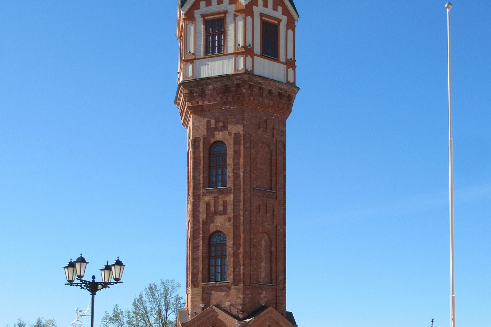 The Water Tower on Cathedral Square in Staraya Russa
