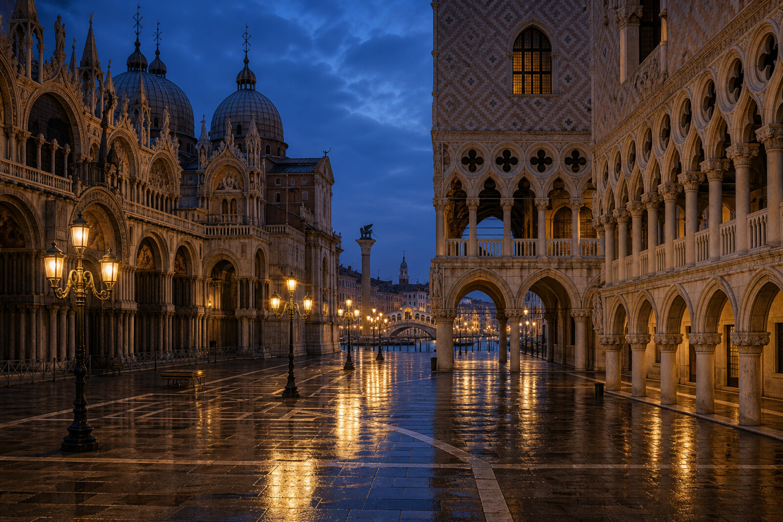 Generated editorial cover for the “venice-san-marco-rialto-republic” route