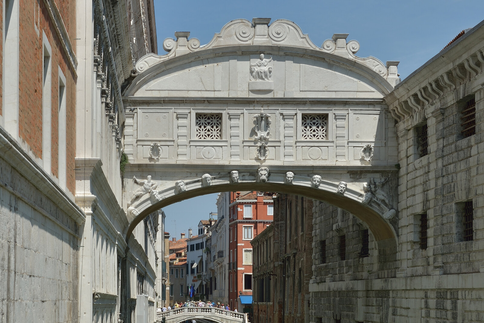 Bridge of Sighs seen from Ponte della Paglia, Venice.