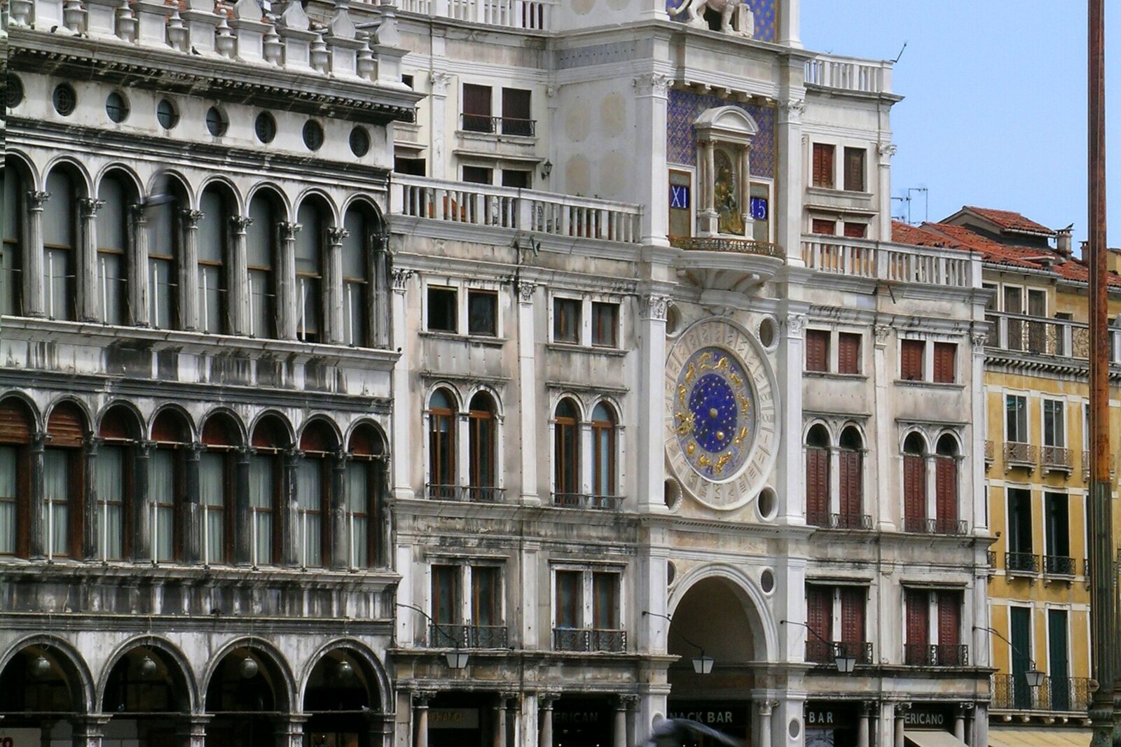St Mark's Clocktower in Piazza San Marco in Venice
