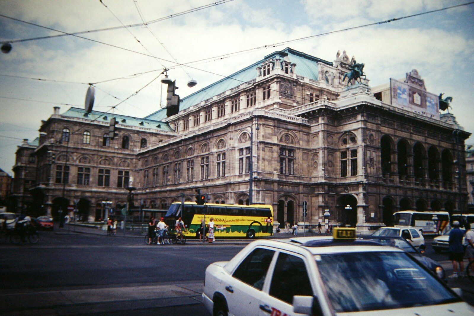 The neo-Renaissance façade of the Vienna State Opera