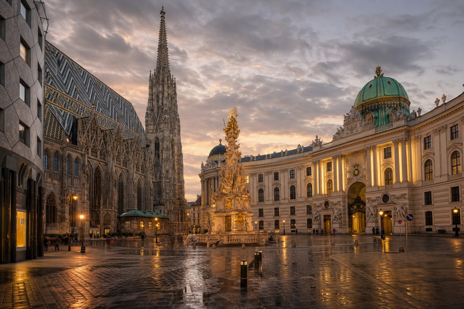 Generated route cover: “St. Stephen's Church and Hofburg: the core of power”