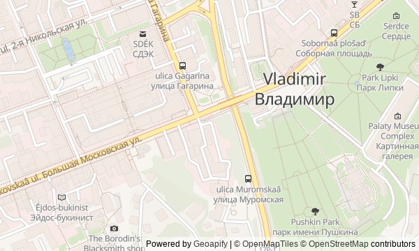 Walk map: Vladimir’s Fortress and White-Stone Capital
