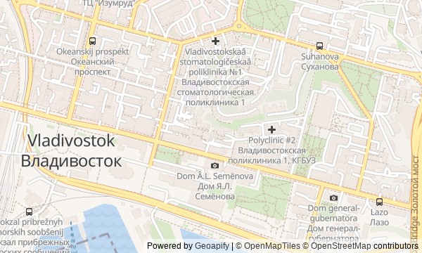 Walk map: Vladivostok: Port, Fortress and Golden Horn Bay