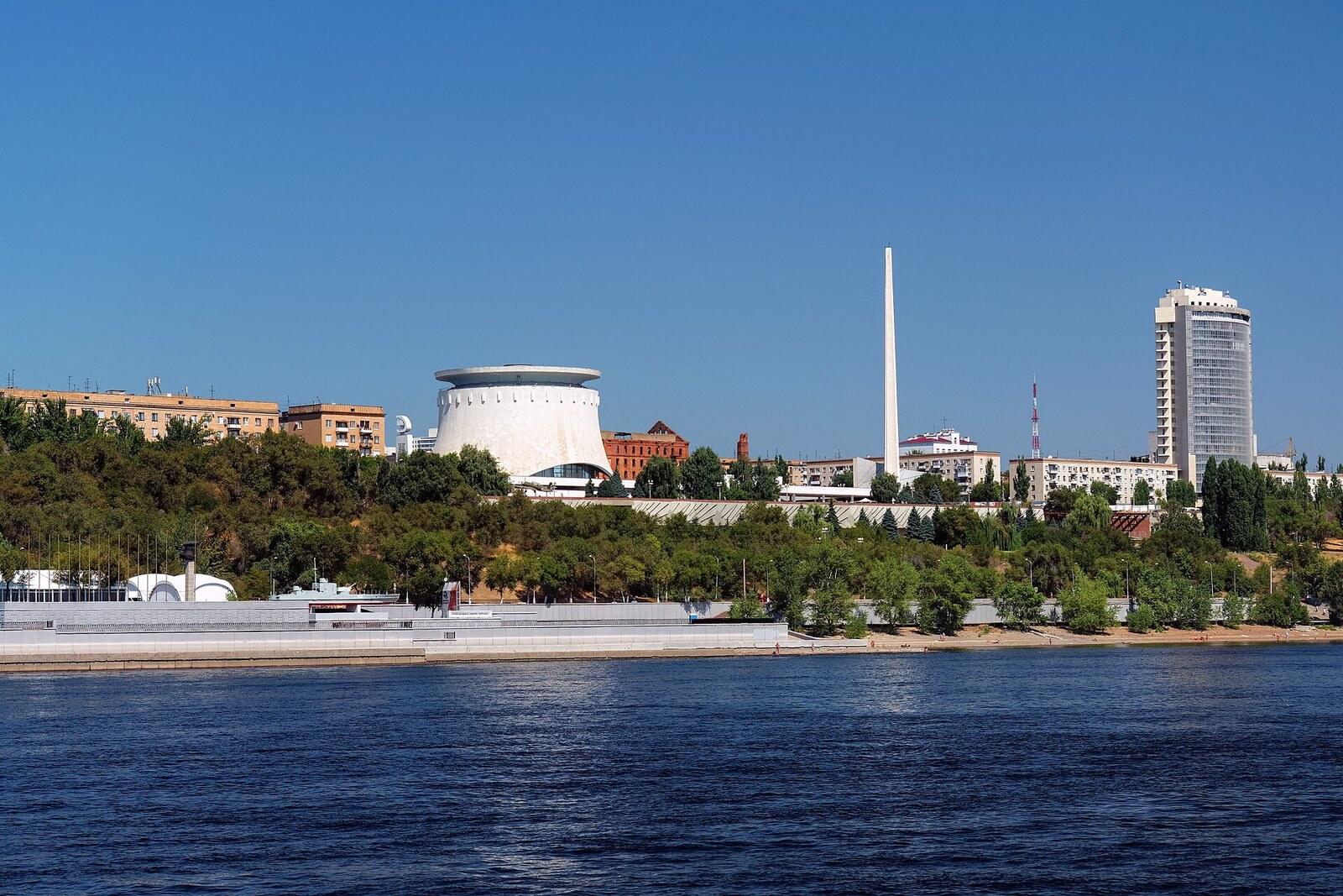 The building of the Battle of Stalingrad Museum-Panorama in Volgograd.