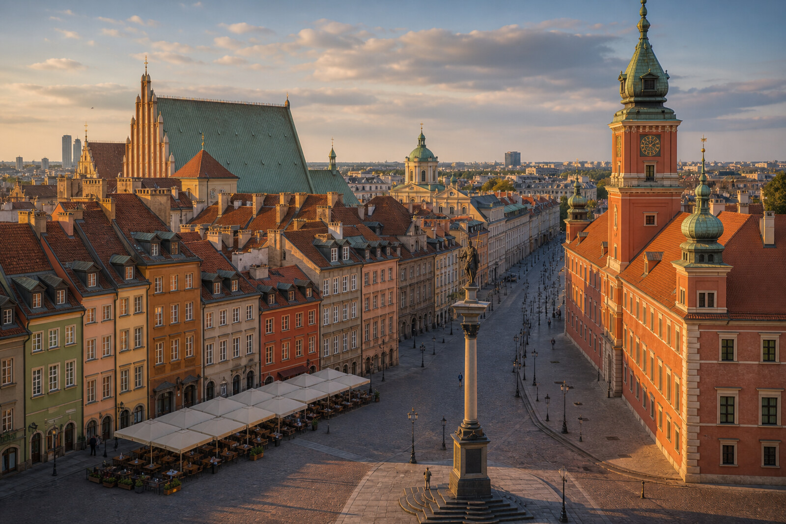 Generated editorial cover image for the “warsaw-old-town-royal-route-rebuilt-city” route