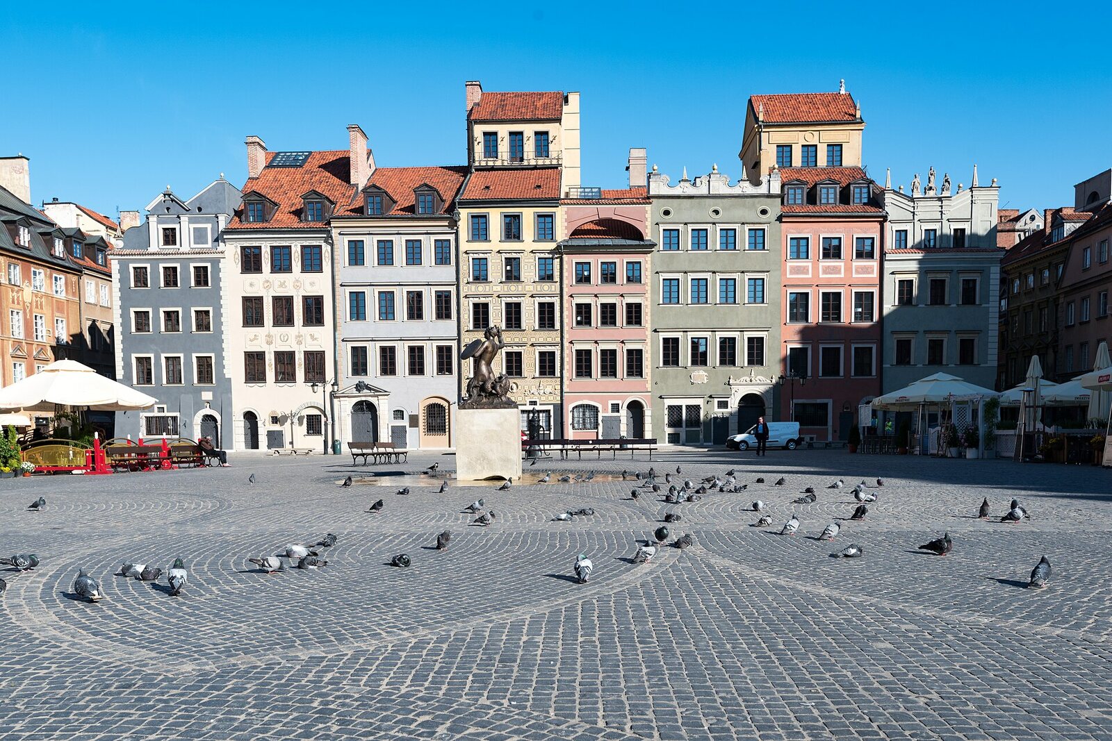 Houses on Warsaw's Old Town Market Square