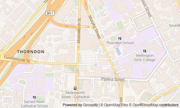 Walk map: Thorndon: Parliament and Wooden Wellington
