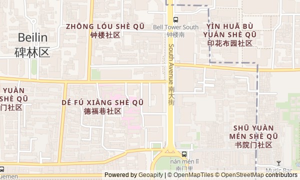 Walk map: The Wall and Towers of Old Xi'an
