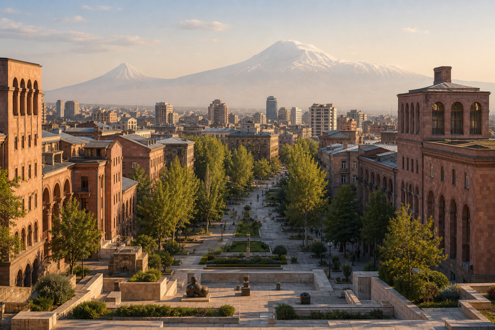 Editorial hero image generated for the city of Yerevan