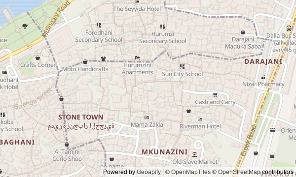 Walk map: Mkunazini: Slavery and Memory in Stone Town