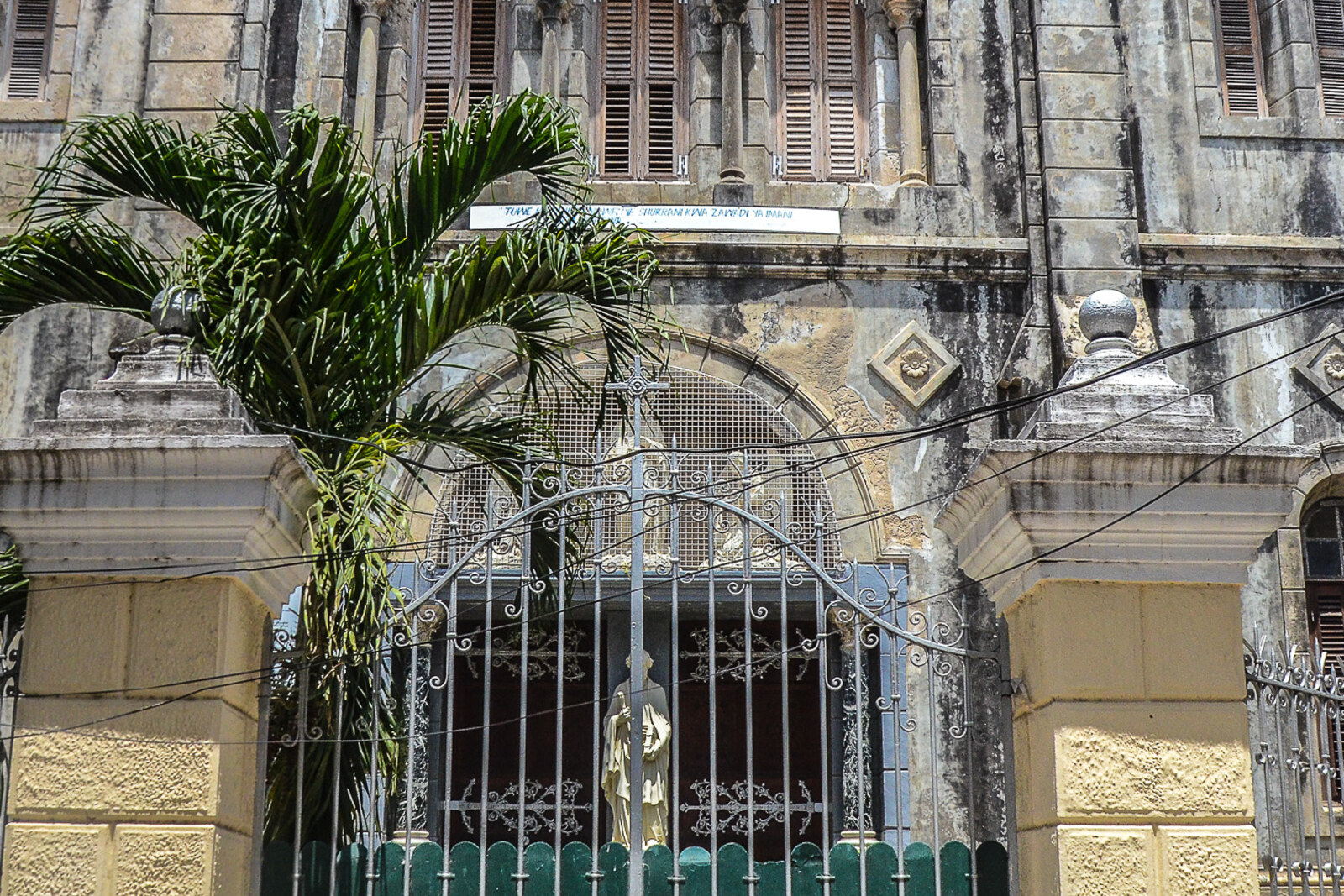 Facade of a Catholic cathedral with two towers