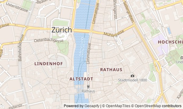 Walk map: How Old Zurich Changed